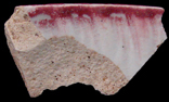 Thumbnail image of red neo-classical edged ware - click on image and it will open a larger view.